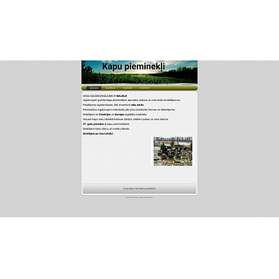 Ervīns Siliņš, IK, Kapu pieminekļi