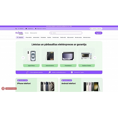 kliksel.lv, internetveikals