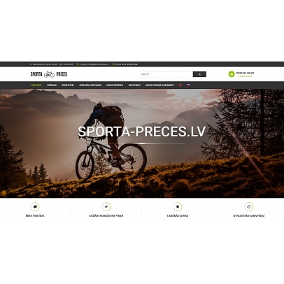 sporta-preces.lv, internetveikals