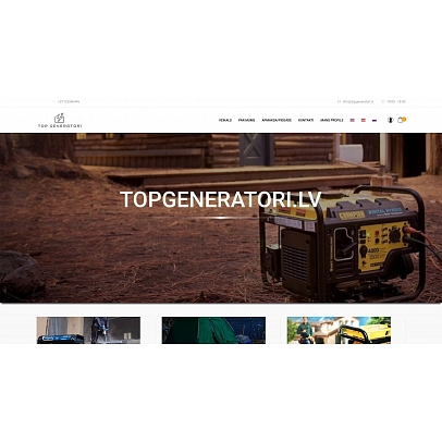 topgeneratori.lv, internetveikals