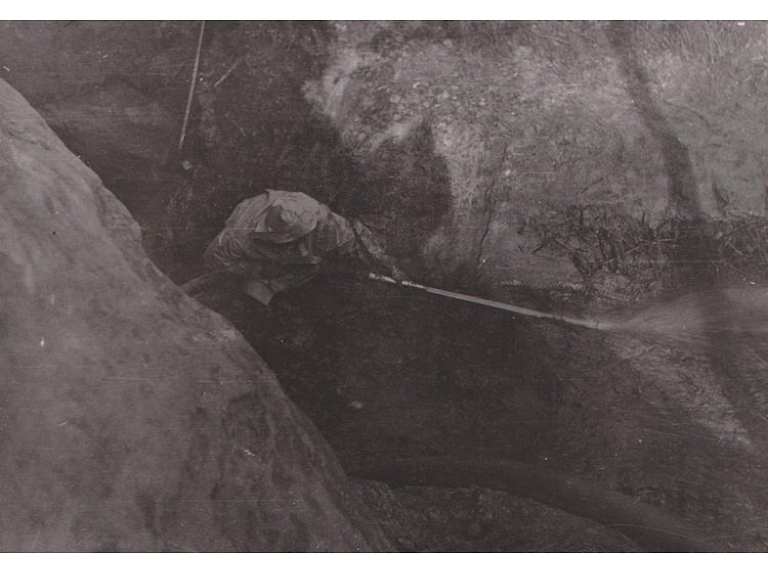 1. attēls Lībiešu upuralas aizgruvuma noskalošana ar hidromonitoru