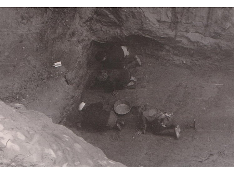 3. attēls Arheoloģiskie pētījumi Svētupes lībiešu upuralā 1973.g.