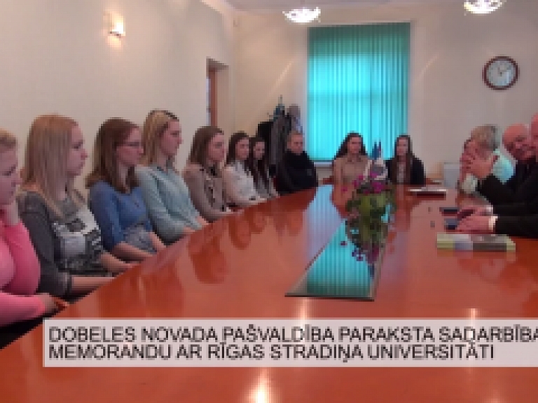 Latgales Reģionālā TV: Rīgas Stradiņa universitātes vadība parakstīja memorandu ar Dobeles novada pašvaldību