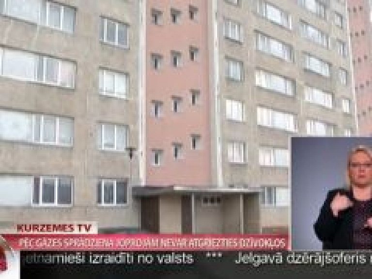 Pēc gāzes sprādziena Ventrspilī joprojām nevar atgriezties dzīvokļos