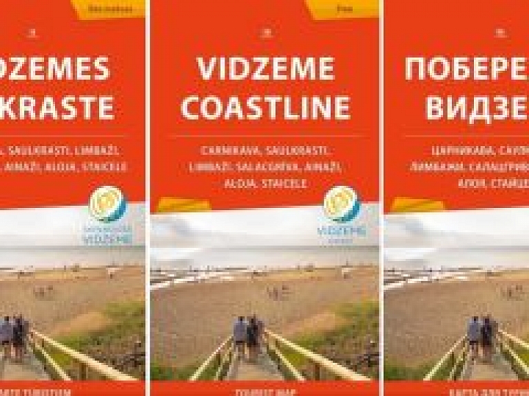Izdota karte tūristiem "Vidzemes piekraste"