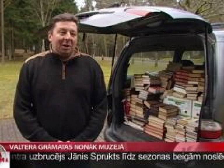 Valtera grāmatas nonāk muzejā
