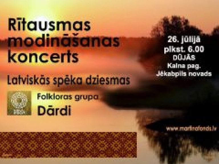 Kalna pagastā aicina uz Rītausmas modināšanas koncertu