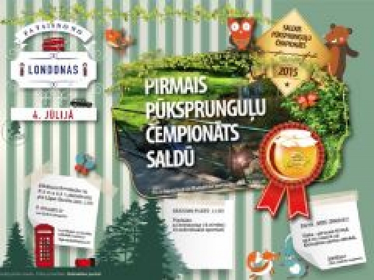 Saldū notiks pirmais pūksprunguļu mešanas čempionāts