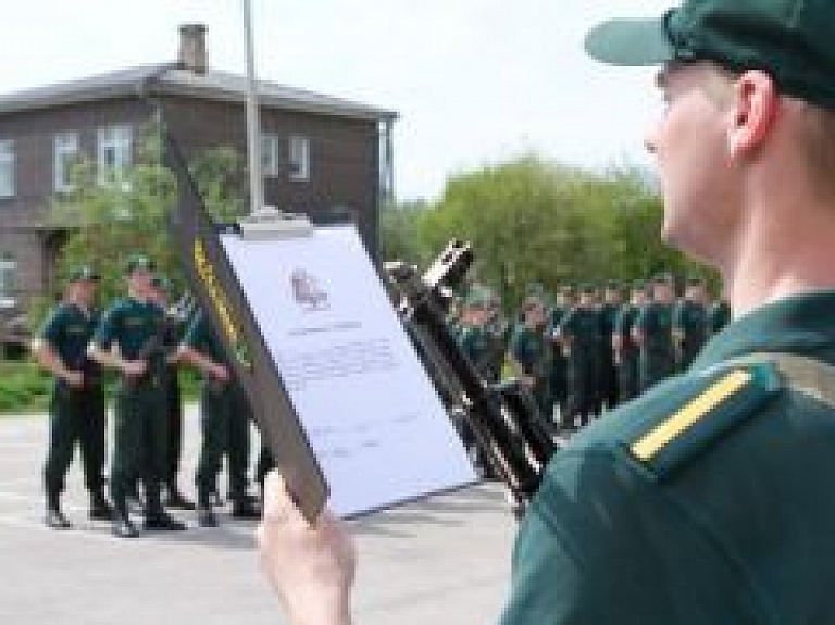 Kadetu zvēresta došanas ceremonija  Robežsargu skolā Rēzeknē