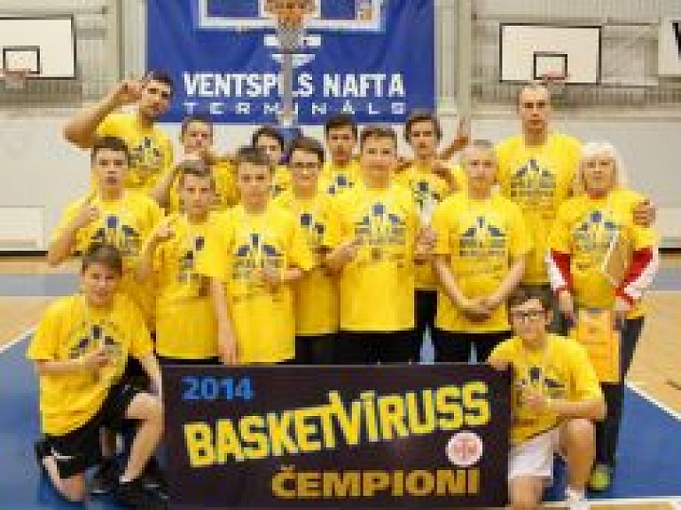 "Basketvīrusā" triumfē Ventspils 4.vidusskola