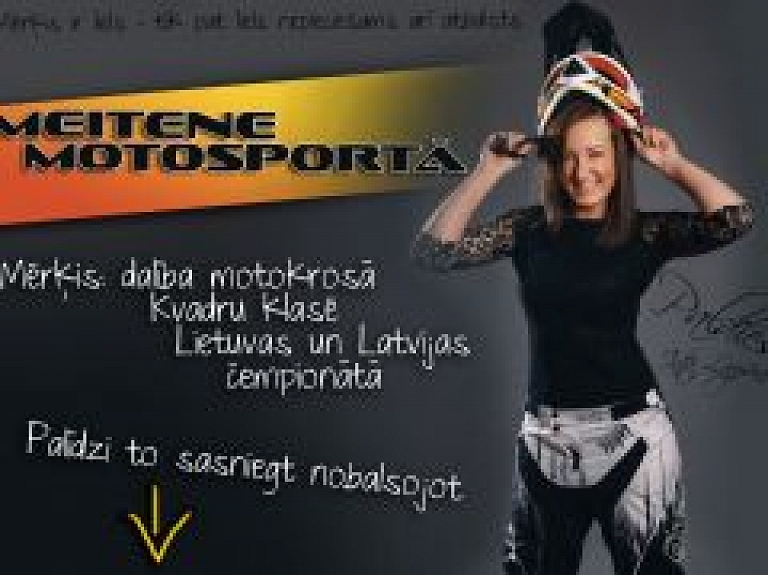 Ventspilniecei nepieciešams atbalsts savām gaitām motokrosā