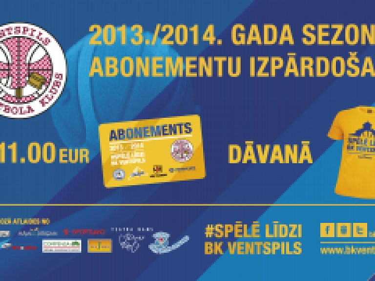 BK Ventspils izpārdod sezonas abonementus
