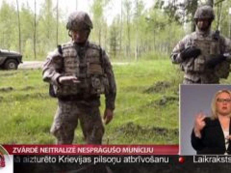 Zvārdē neitralizē nesprāgušo munīciju