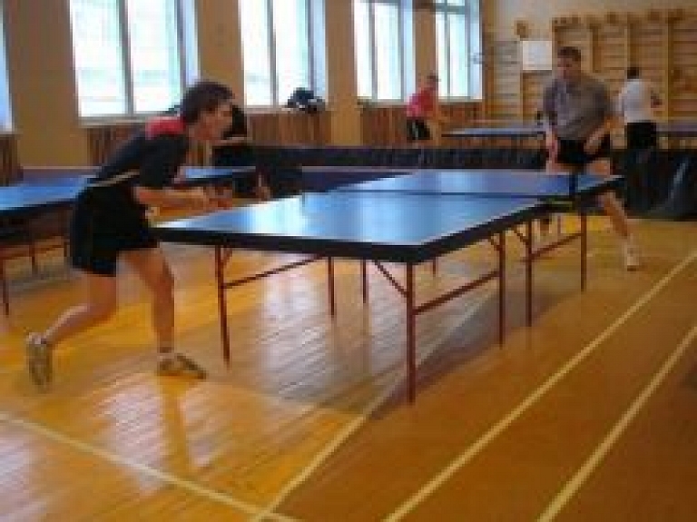 Noskaidroti Rēzeknes čempionāta galda tenisā 1.kārtas uzvarētāji