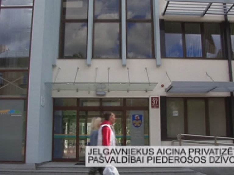 Latgales Reģionālā TV: Jelgavniekus aicina privatizēt pašvaldībai piederošos dzīvokļus