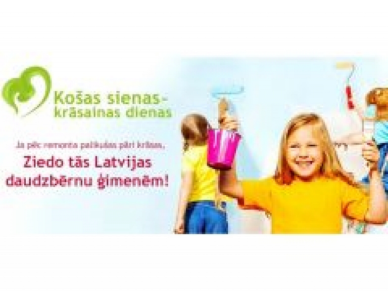 Rēzeknē atvērts krāsu nodošanas punkts daudzbērnu ģimeņu atbalstam
