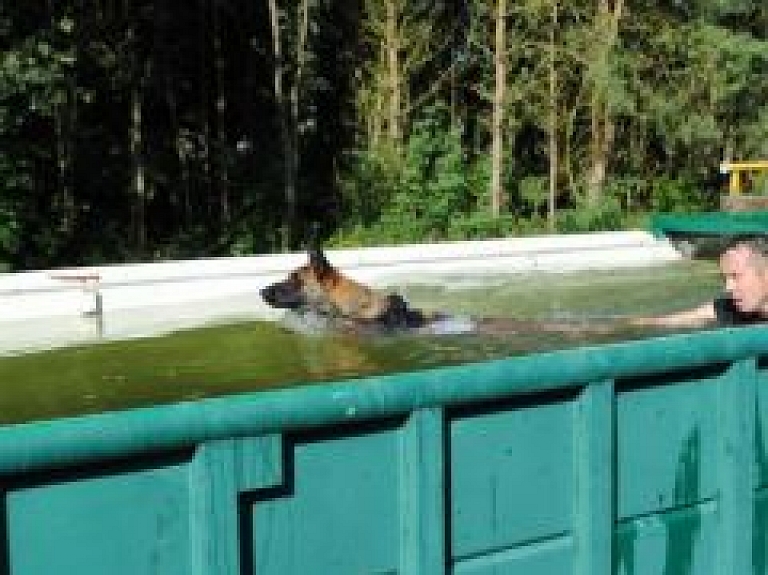 Valsts robežsardzes koledžas kinologu starti Nīderlandē (galerija)