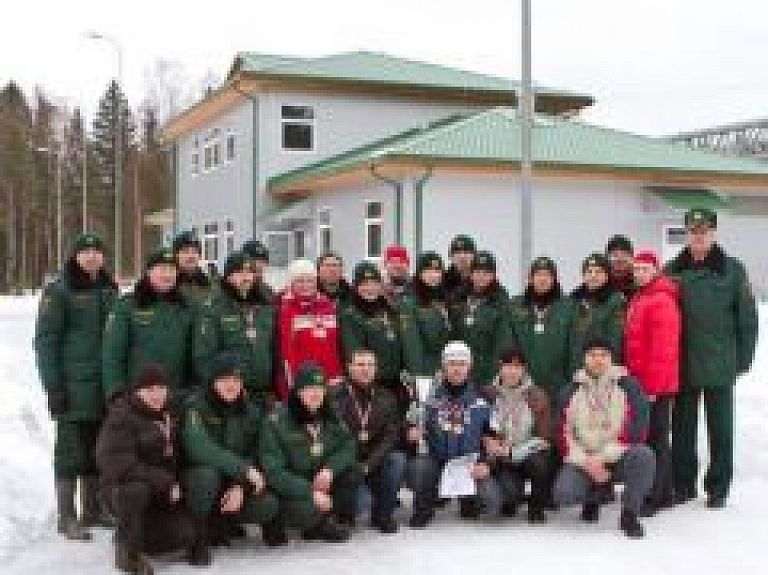 Rēzeknē notika Valsts robežsardzes 2012.gada spartakiādes sacensības ziemas biatlonā (galerija)