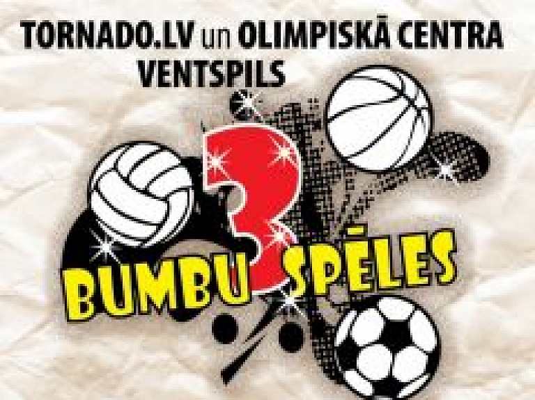 Šovakar Ventspilī sākas Trīs bumbu sporta spēles