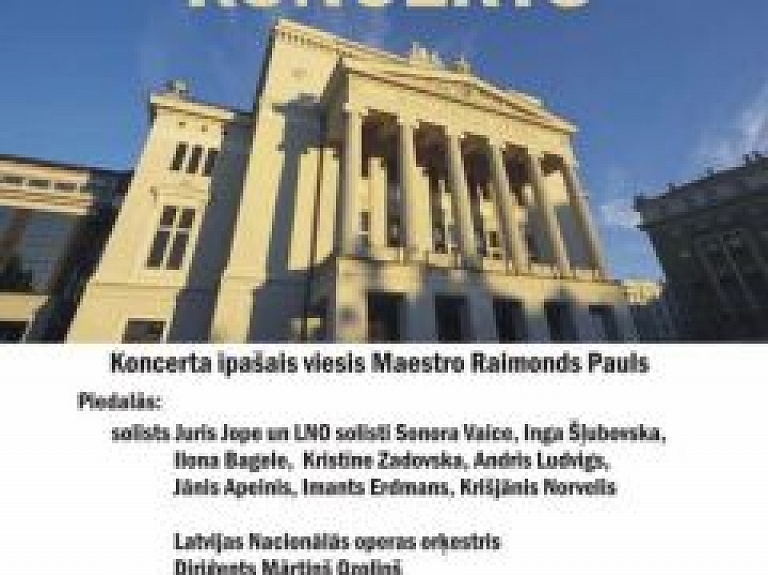 Aprīlī Valkā notiks Latvijas Nacionālās operas mākslinieku koncerts