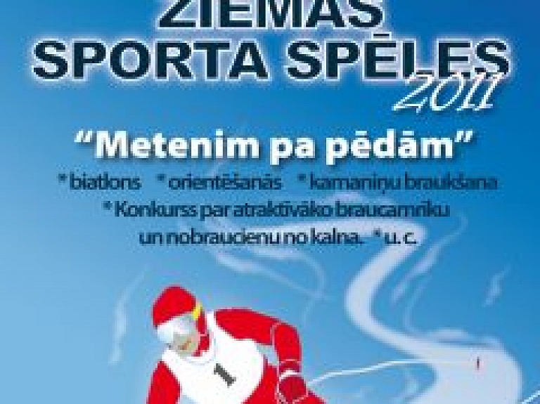 Februārī Launkalnē notiks Ziemas sporta spēles "Metenim pa pēdām"