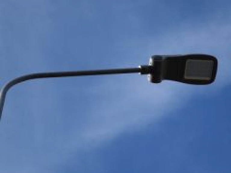 Rīgas ielā Līvānos uzstādīti LED gaismekļi