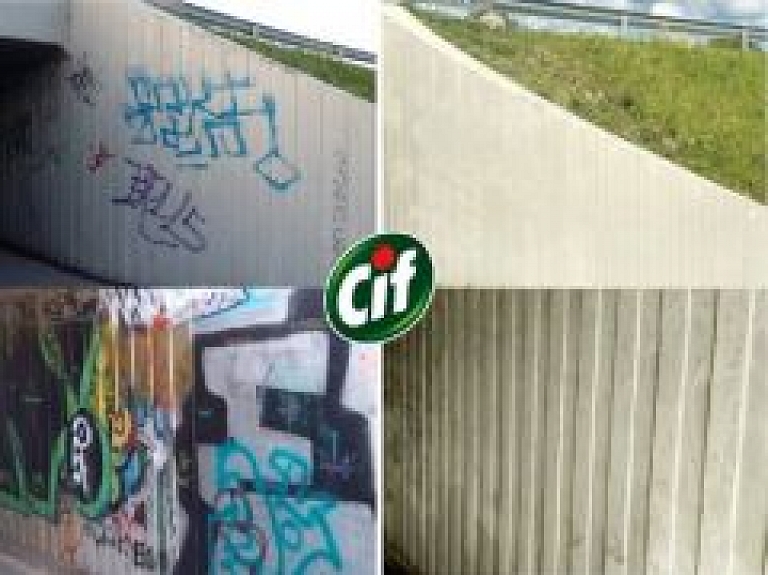 Ar "Cif" sakops Latviju