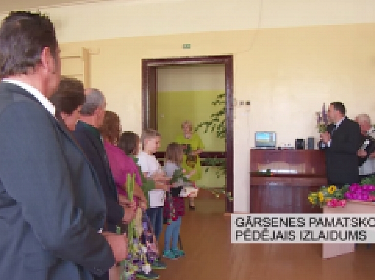 Latgales Reģionālā TV: Gārsenes pamatskolā pēdējais izlaidums