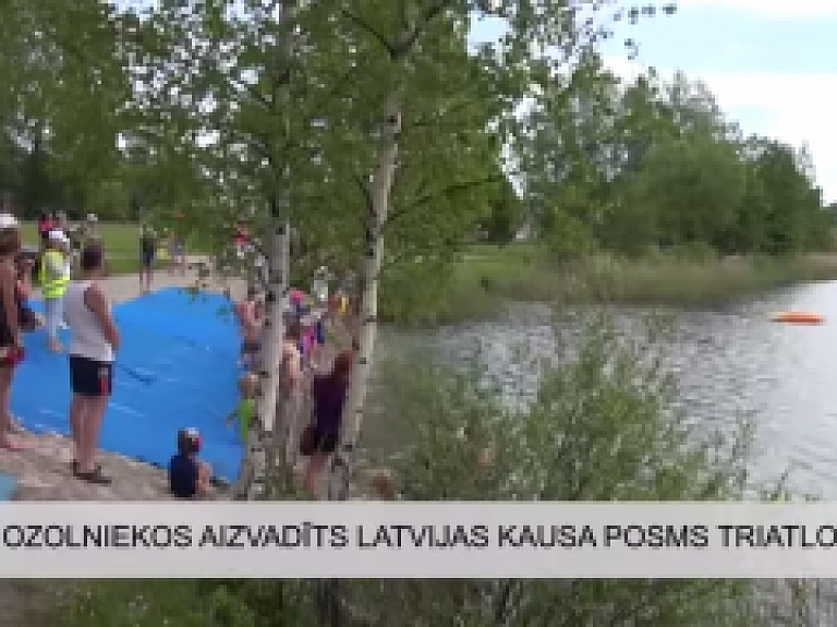 Latgales Reģionālā TV: Ozolniekos aizvadīts Latvijas kausa posms triatlonā
