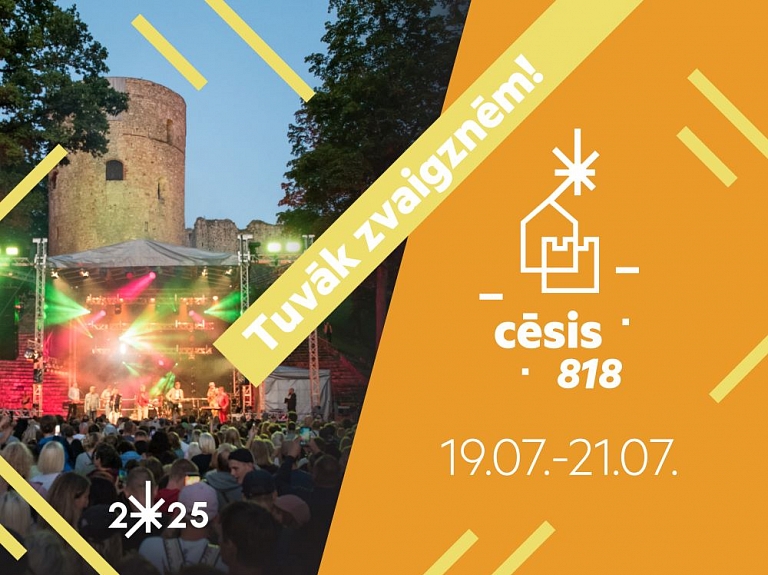 Nedēļas nogalē Cēsis iemirdzēsies tuvāk zvaigznēm un svinēs svētkus "Cēsis 818"