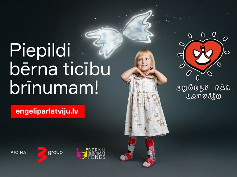 Darbu uzsāk labdarības akcijas “Eņģeļi pār Latviju” zvanu centrs