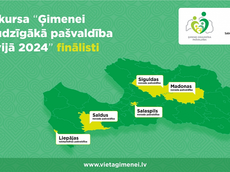 Noskaidroti konkursa “Ģimenei draudzīgākā pašvaldība Latvijā 2024” finālisti