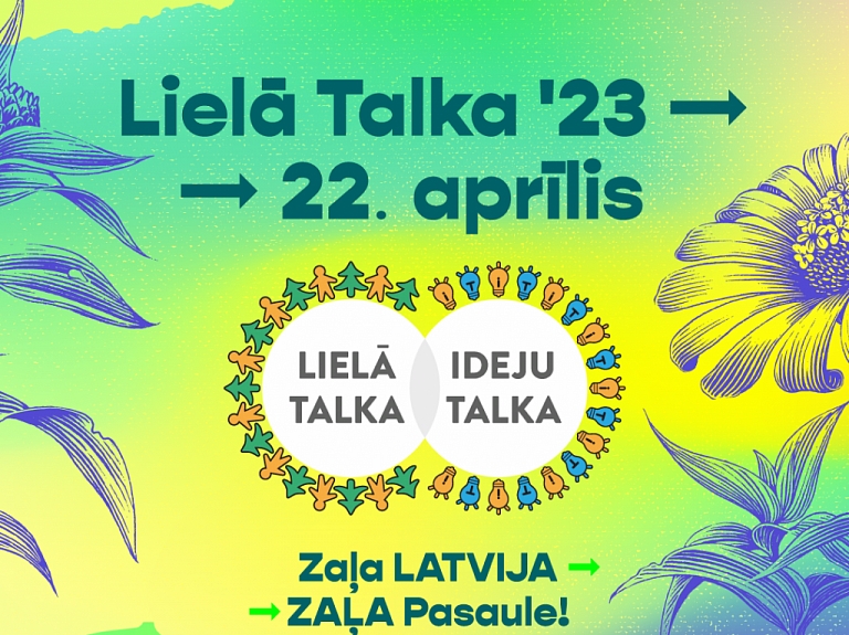 22. aprīlī visā Latvijā norisināsies Lielā talka