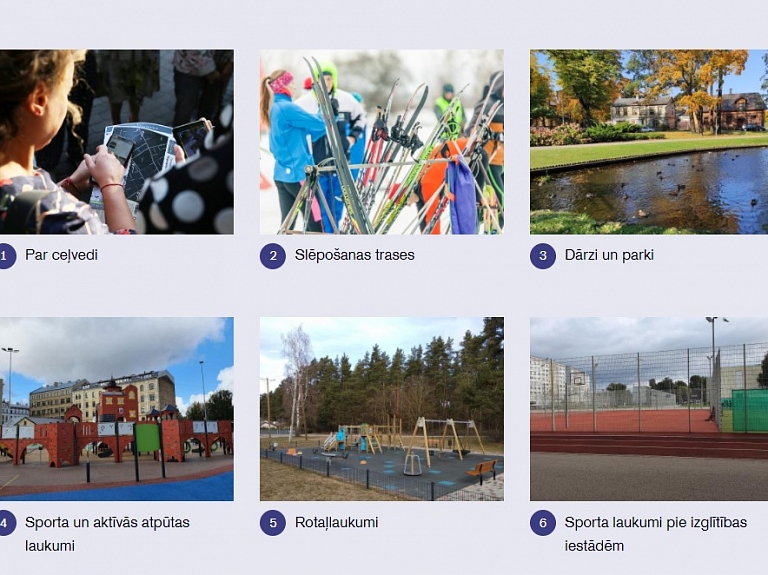 Rīdzinieki un pilsētas viesi aicināti iepazīties ar veselīgo atpūtas vietu ceļvedi