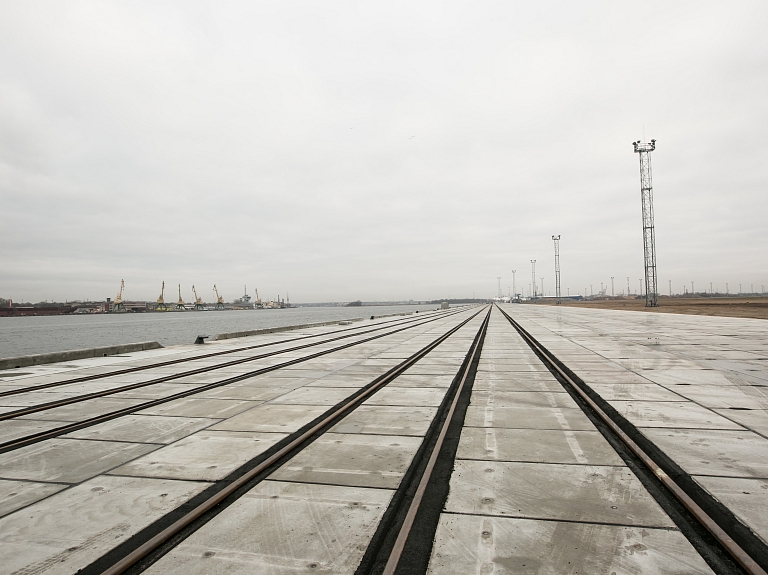 Pabeigts vērienīgais Rīgas brīvostas infrastruktūras objekts Krievu salā

