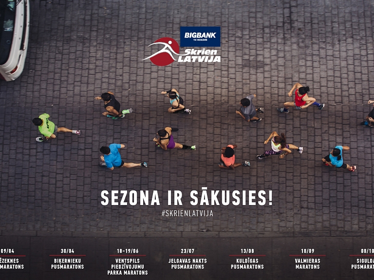 Uzsākta pieteikšanās 2016.gada "BIGBANK Skrien Latvija" sezonai

