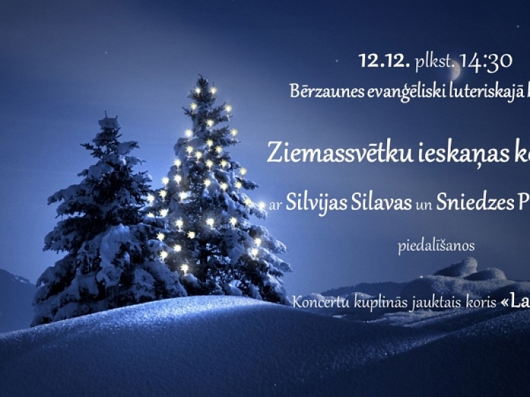 Bērzaunē izskanēs Ziemassvētku ieskaņas koncerts

