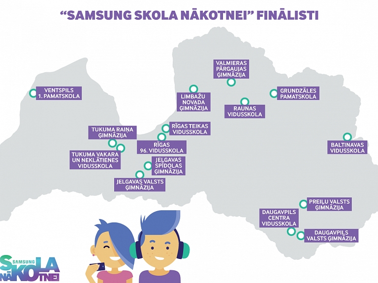 Jelgavas skolas starp "Samsung Skola nākotnei" programmas finālistēm