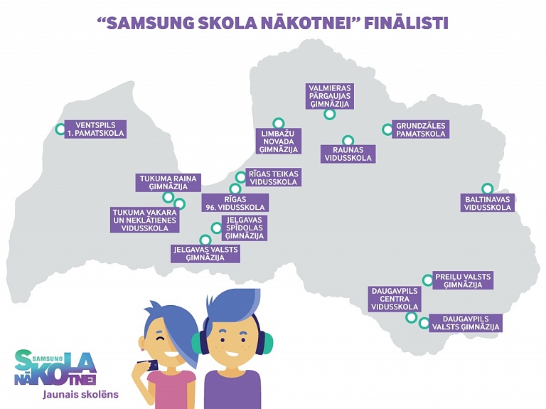 Daugavpils skolas piedalās konkursā "Samsung Skola nākotnei"

