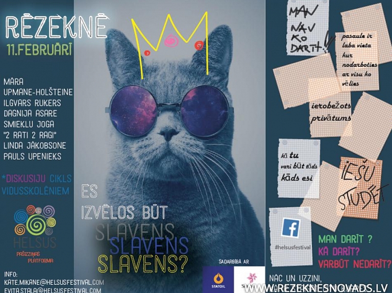 Latgales reģiona vidusskolēnus aicina uz diskusiju ciklu "Es izvēlos būt slavens"

