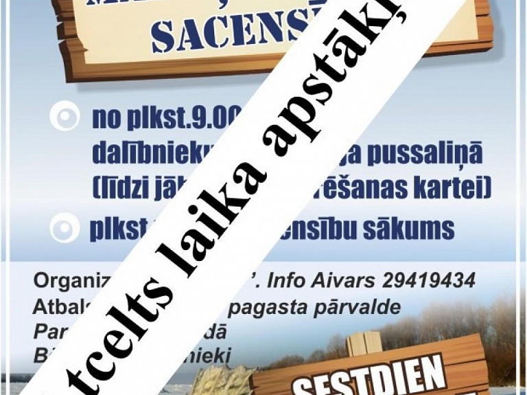 Atceltas zemledus makšķerēšanas sacensības Bērzgalē

