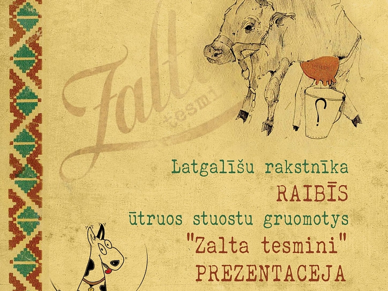 Latgalīšu rakstnīks Raibīs izdūd sovu ūtrū gruomotu

