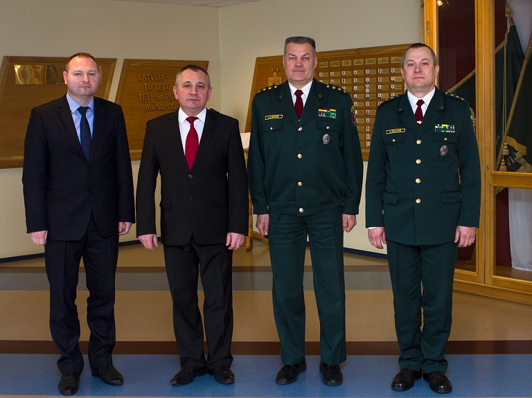 Valsts robežsardzes koledžā iepazīšanās vizītē
viesojās 

Baltkrievijas
Republikas delegācija

