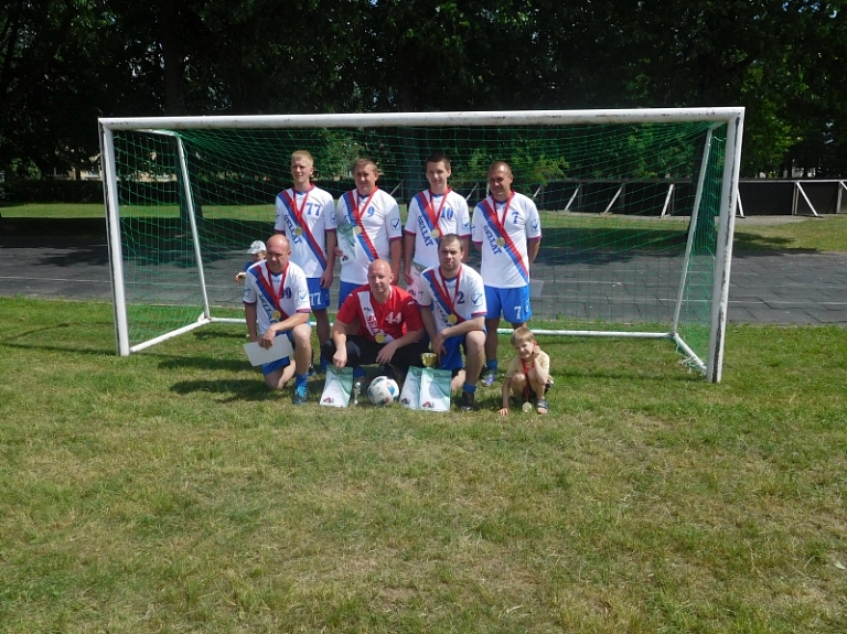 Viļānu novada atklātajā čempionātā futbolā uzvar komanda "Šellat" no Rēzeknes