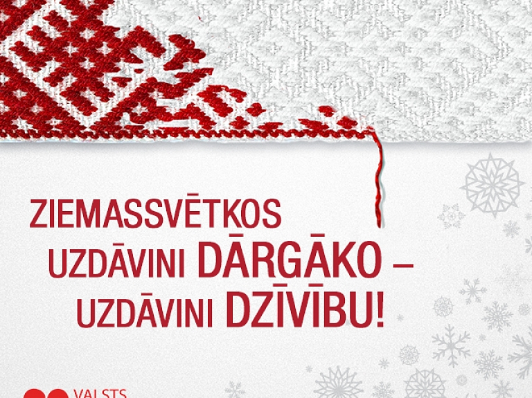 Ziemassvētkos uzdāvini dārgāko – uzdāvini dzīvību