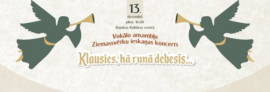Vokālo ansambļu Ziemassvētku ieskaņas koncerts Bauskā