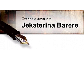 Zvērināta advokāte - Jekaterina Barere