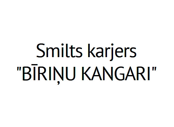 Bīriņu Kangari, smilts karjers, SIA BK Grupa