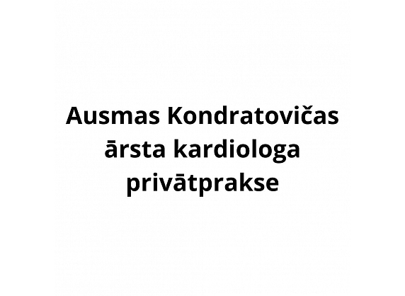 Ausmas Kondratovičas ārsta kardiologa privātprakse