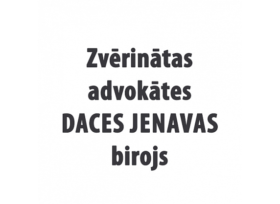Zvērinātas advokātes Daces Jenavas birojs, SIA